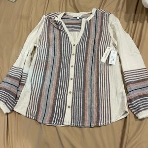 Liverpool Multicolor Striped Blouse